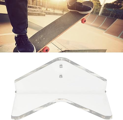 Miniatura 4 de Biitfuu Soporte para monopatín, soporte de pared, soporte para patineta, soporte de cubierta, soporte de acrílico, soporte para patineta, soporte de