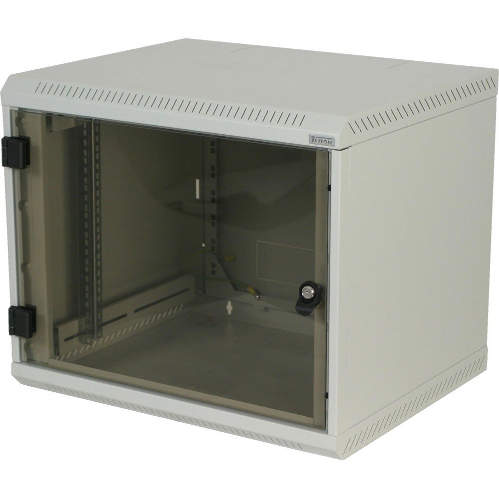 ARMARIO RACK TRITON DE UNA SOLA SECCIÃ“N RBA-12-AS4-CAX-A1 (12U, 635MM / 600MM / 400MM, COLGANTE, QUE SE PUEDE ABRIR, 19 '', COLO