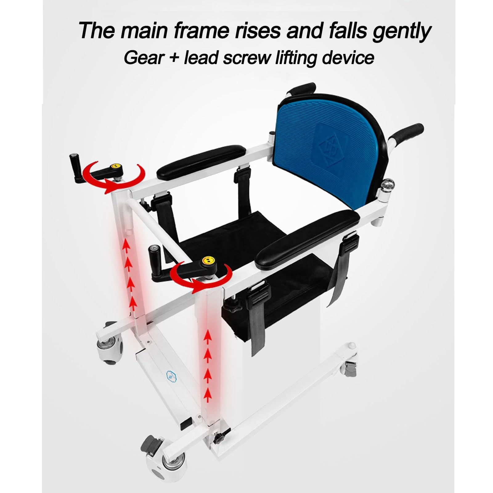Silla de Traslado for Personas Mayores, Grúa for Elevación y Traslado de Pacientes, Silla de Ruedas Elevadora de Enfermería, Elevador for Silla de Ruedas (Size : A)