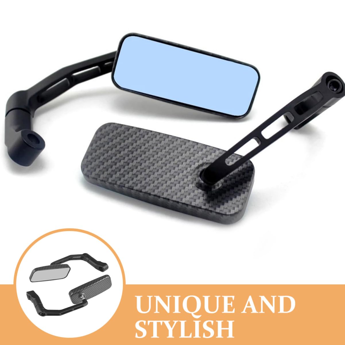 1 Set Specchietti Retrovisori per Design Antiriflesso Regolabili per Sicurezza e Comfort Retrovisori per Scooter e Ciclomotori