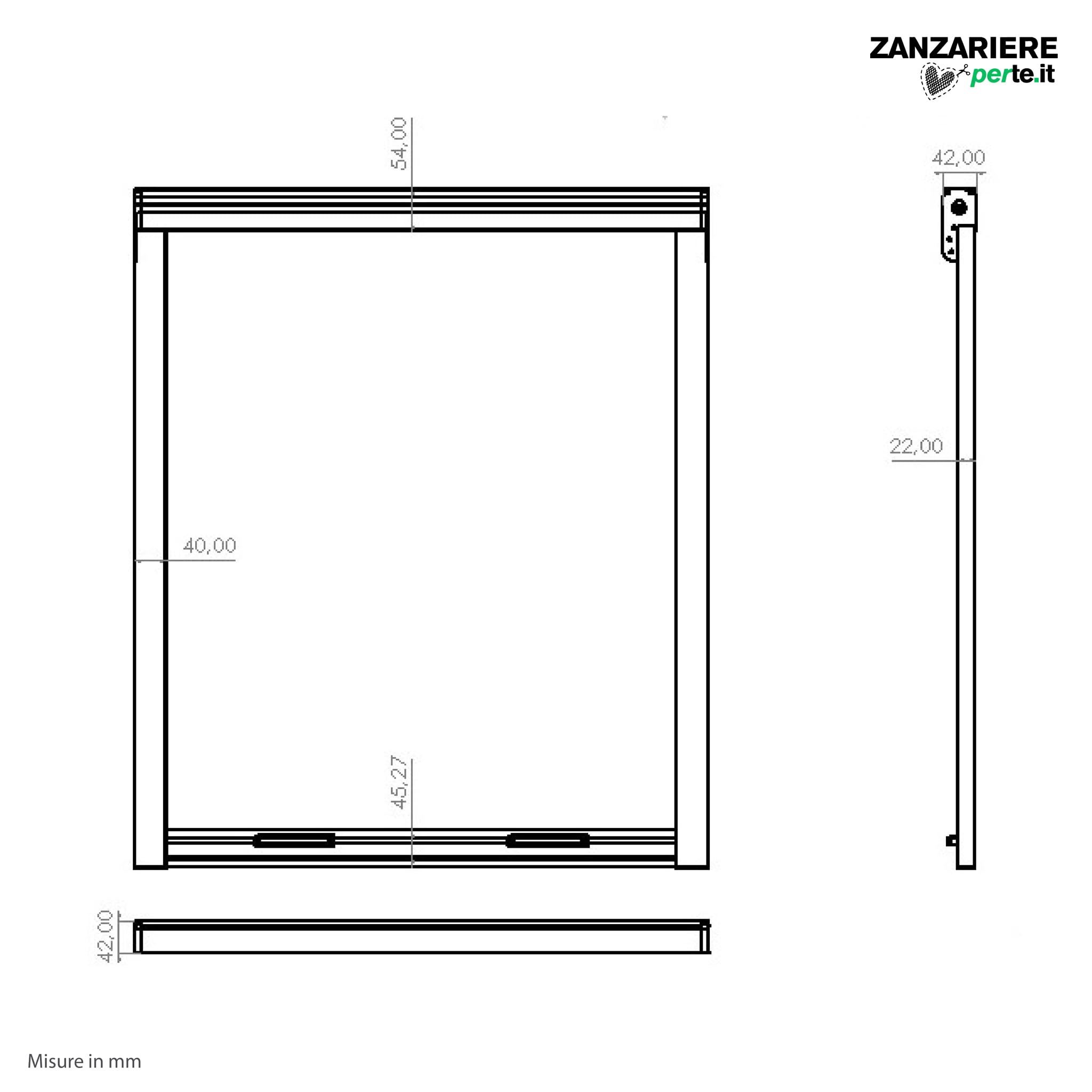 Zanzariera a Rullo "LILIANA" Riducibile per Finestre Con Chiusura Rallentata - Bianca RAL9010 con Rete in Fibra di Vetro Grigia - Made in italy (L 120 x H 170cm)