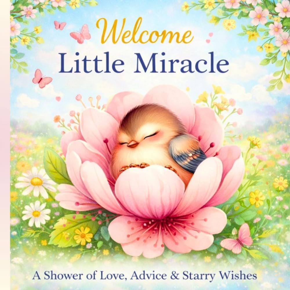 Welcome Little Miracle: A Baby Shower Guest Book to Share Wishes, Love & Advice for Baby