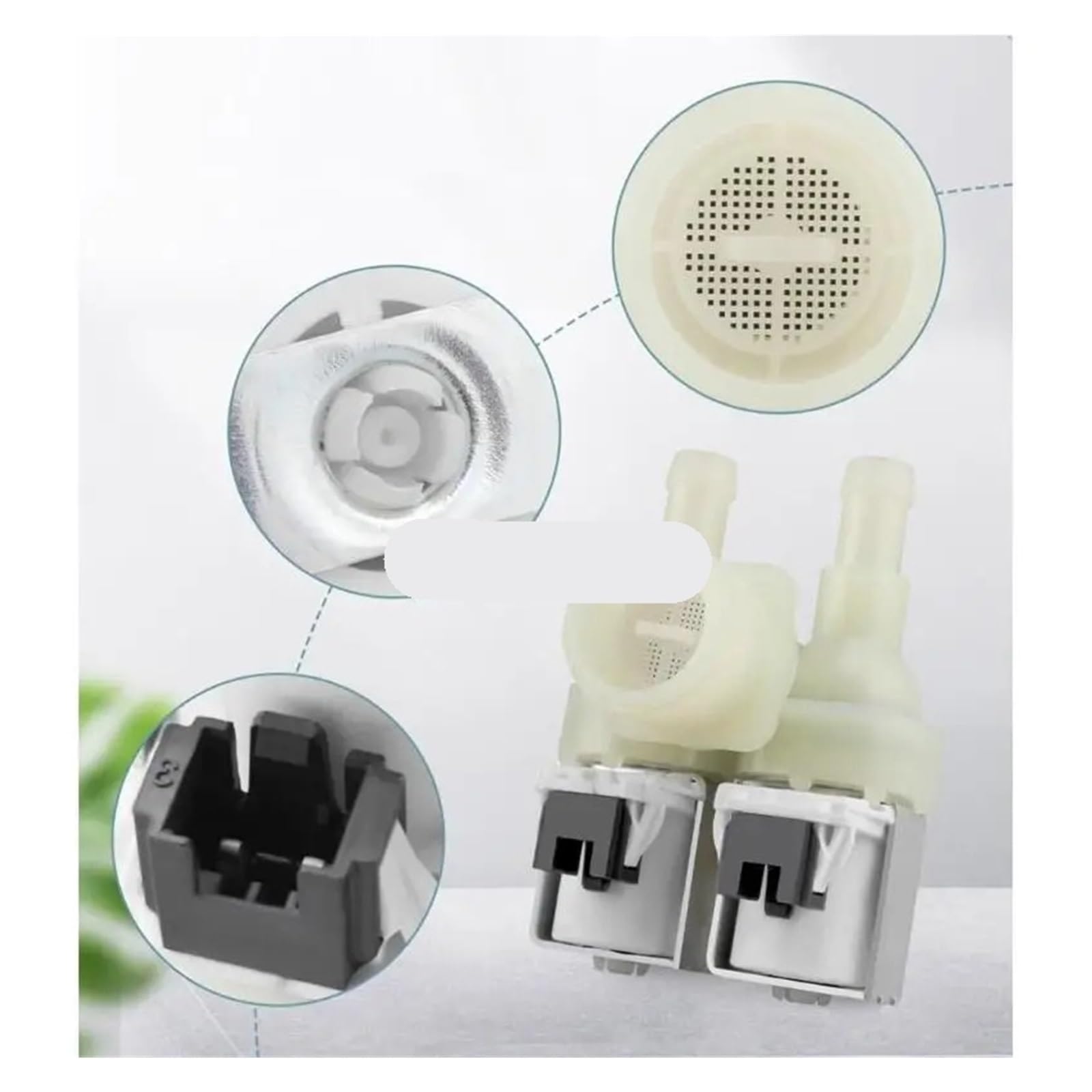 Pratiche Valvole Di Ingresso Dell'acqua For Lavastoviglie, Parte Di Ricambio, Struttura In Plastica, Adatta For Il Ripristino Della Pressione Completa