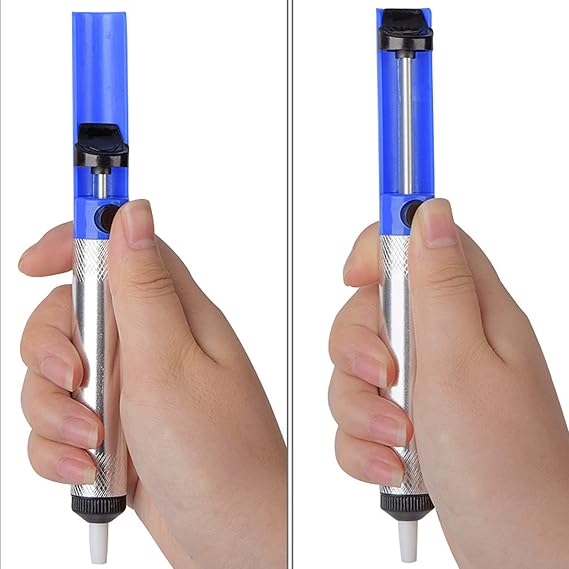 Solder Absorber Desoldering Pump Solder Sucker Vacuum Solder Removal Tool Used in Labs/Service Shops/Schools/Home/Industry Hand Welding