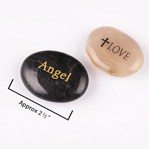 Miniatura 5 de 50 piedras de ángel de la guarda, piedras de ángel de la guarda, oración de serenidad, grabadas, inspiradoras, inspiradoras, inspiradoras, piedras