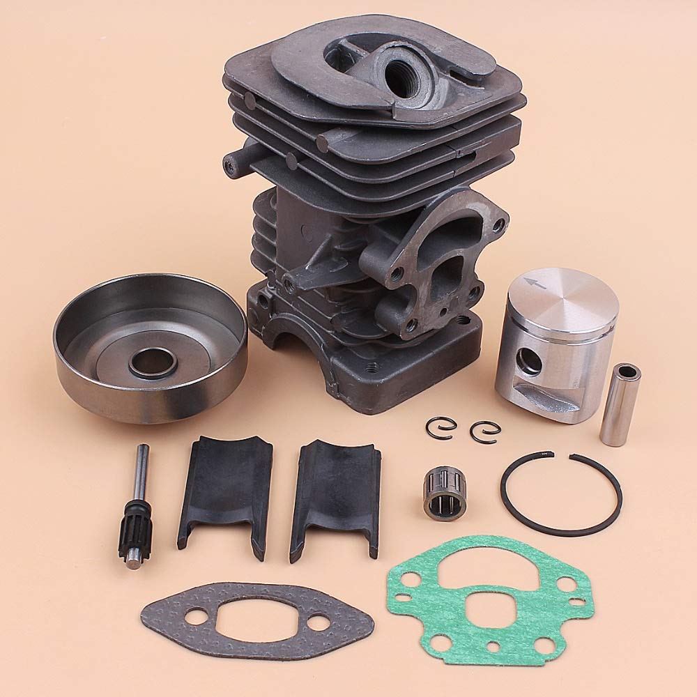 Tiempo Beixi 39MM Culata de Aceite Bomba de pistón 0.325 Cilindro del Embrague Juego de cojinete Compatible con Husqvarna 236 240 235 Motosierra reemplazo de Partes de Motor