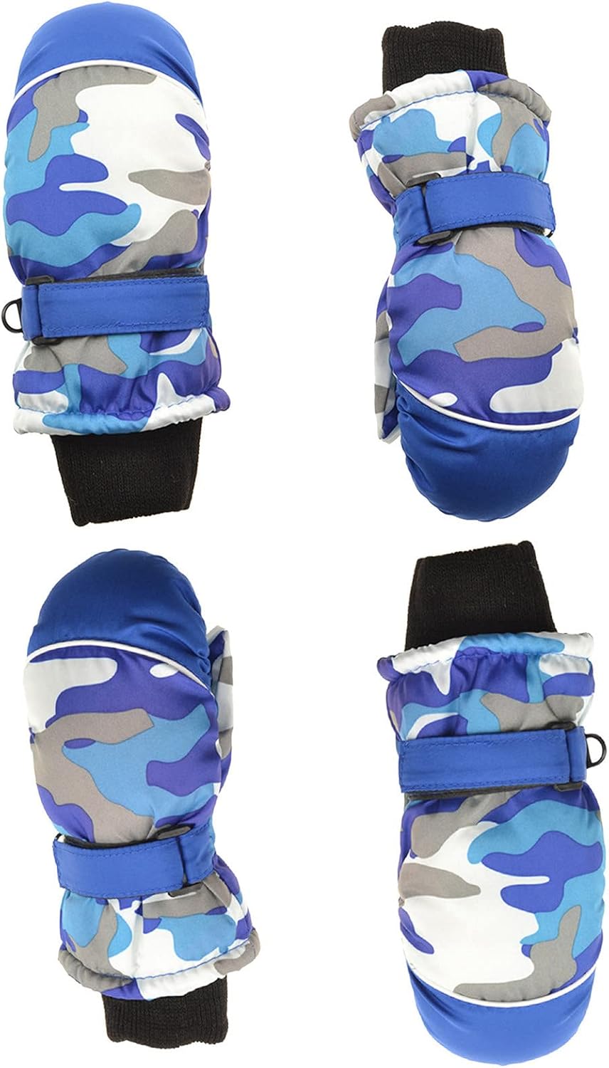 Winter Gloves 2Pairs Skiing Children Water-Proof Warm Girls Kids Full Mittens for Women Cold Weather Heated : Clothing, Shoes & Jewelry