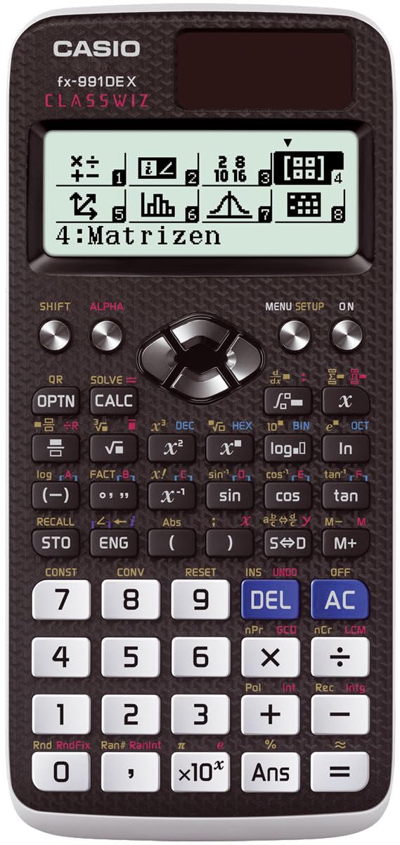 Casio FX-991DE X Schulrechner mit Schutztasche, Wissenschaftlicher Taschenrechner – ideal für Schule, Studium & Prüfung - Basic Set