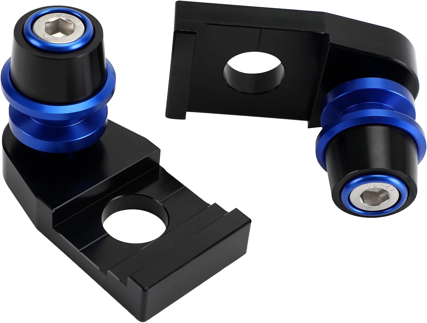 Areyourshop Motorcycle Grom Swing Arm Spools with CNC Chain Adjuster Block fits for YAMAHA TENERE 700/XTZ700 2019-2021