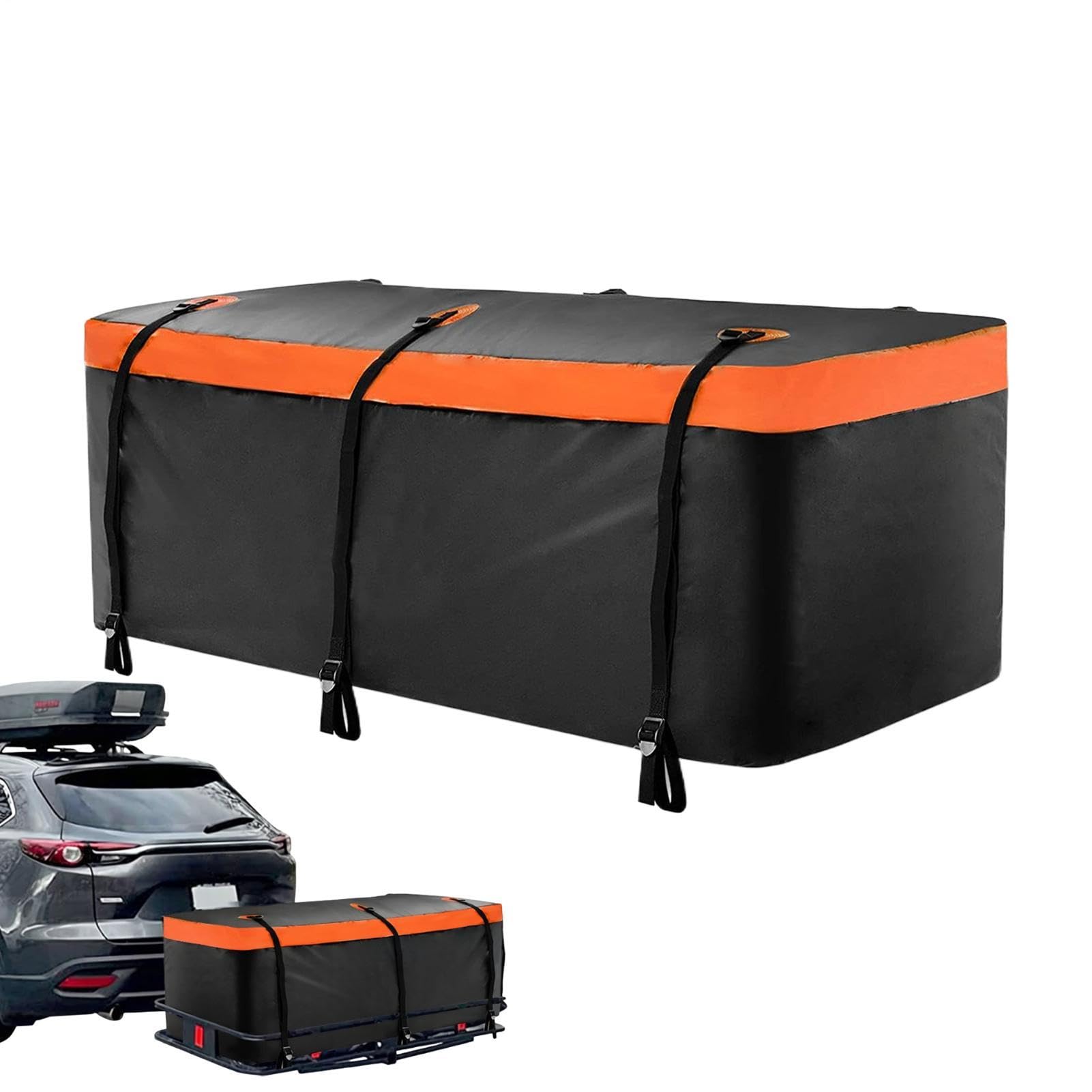 Caja De Carga 550 L Contenedor Impermeable Plegable Y Reforzado | Bolsa De Carga Para Enganche De Remolque Para Camión Coche Remolque Cestas De Equipaje