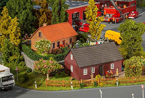 Maisons en briques FALLER (2 pièces) pour décor de modélisme ferroviaire HO