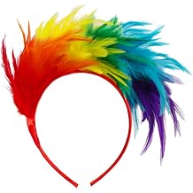 [Tertioi] Party Ploom Hair Band Carnival Hair Hoop Head Accessories Comfortable Ploom Headband for Dance Events Music Festival Gatherings