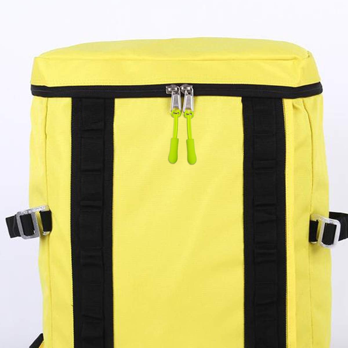 20 Pcs Zipper Pulls, Nylon Cord Extension Zipper Tab Zipper Tags Cord Pulls for Backpacks, Luggage, Jackets, Purses, Handbags (Fluorescent Green)