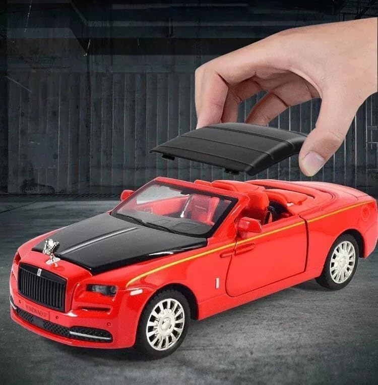 Image of Rolls Royce Dawn 1:32 Model Car Alloy Metal Pull Back Die-cast Metal Toy car with Openable Doors & Hood-Light Music Gifts Toys Kids【Colors as Per Stock】