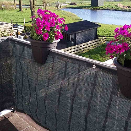 TNC balcona balkonumspannung, plástico, Antracita, 500 x 2.7 x 90 cm, 903810