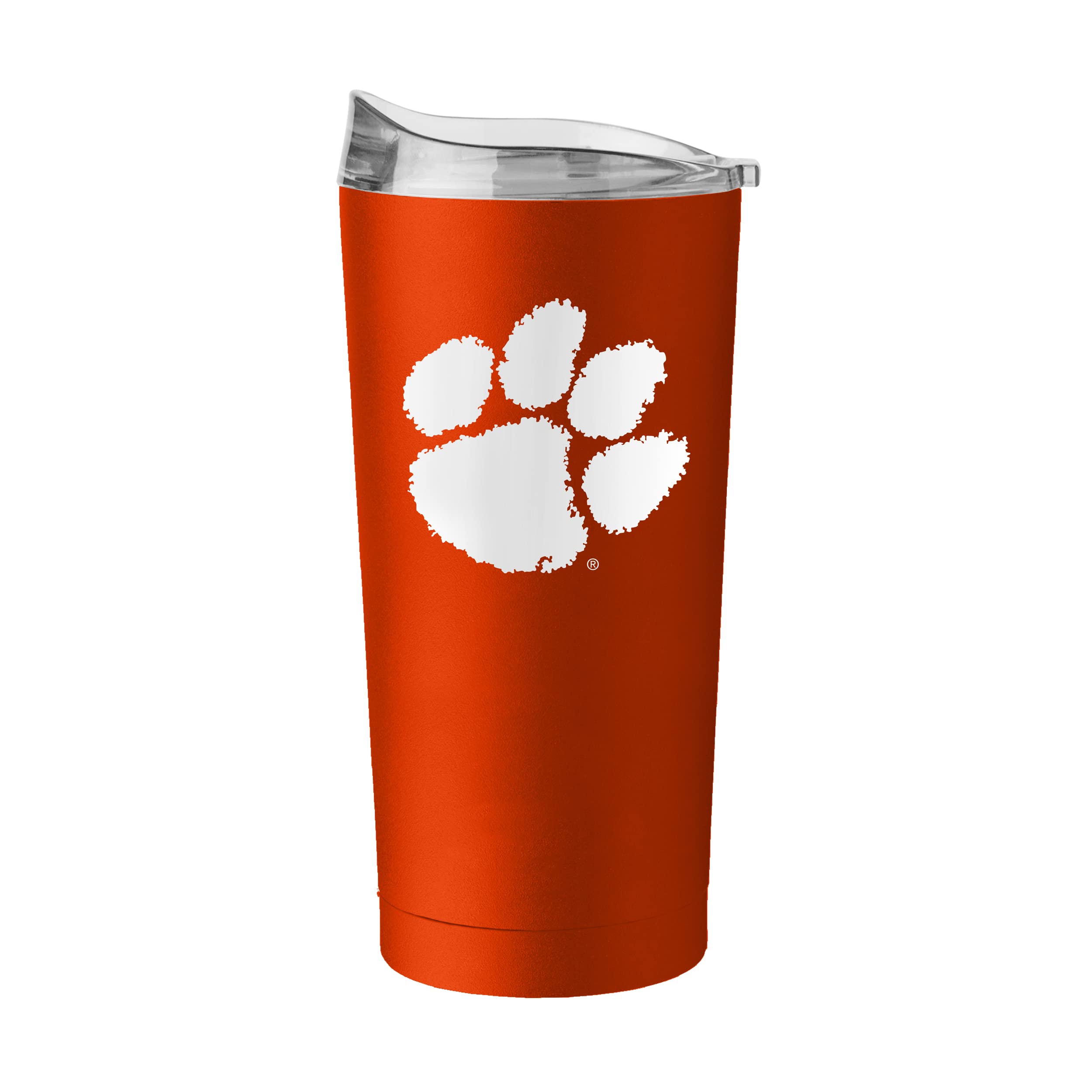 Logo Brands NCAA 20 oz Powder Coat Stainless Tumbler -Double-Wall Insulated Everday Tumbler for Hot or Cold Drinks, High Lip Lid, Team Color