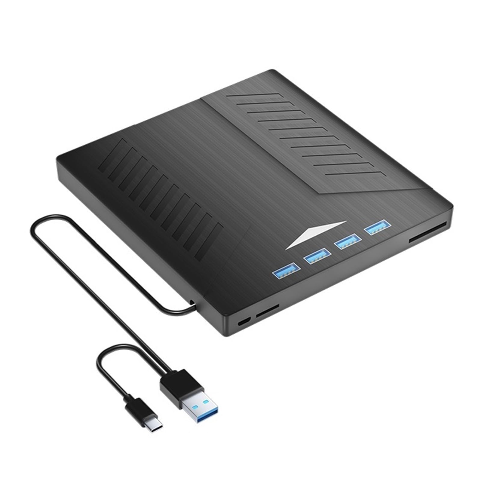 Nagrywarka CD/DVD USB 3.0 Typu C 7 W 1, Zewnętrzny Napęd DVD, CD ROM Do Laptopa, Komputera Stacjonarnego Kompaktowy MałY