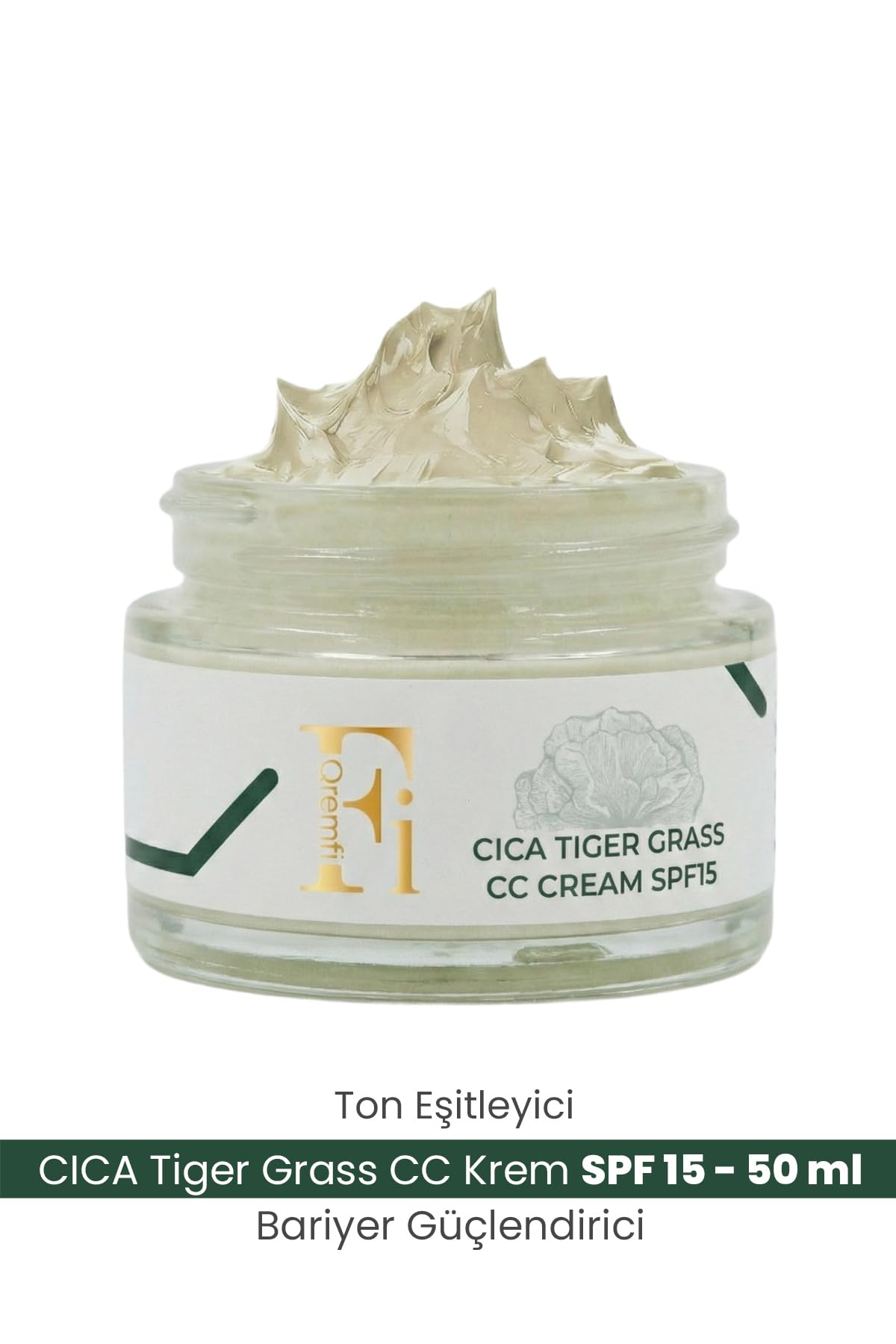 Ton Eşitleyici Bariyer Güçlendirici Tiger Grass 15 Spf Cica Cc Krem 30 Ml