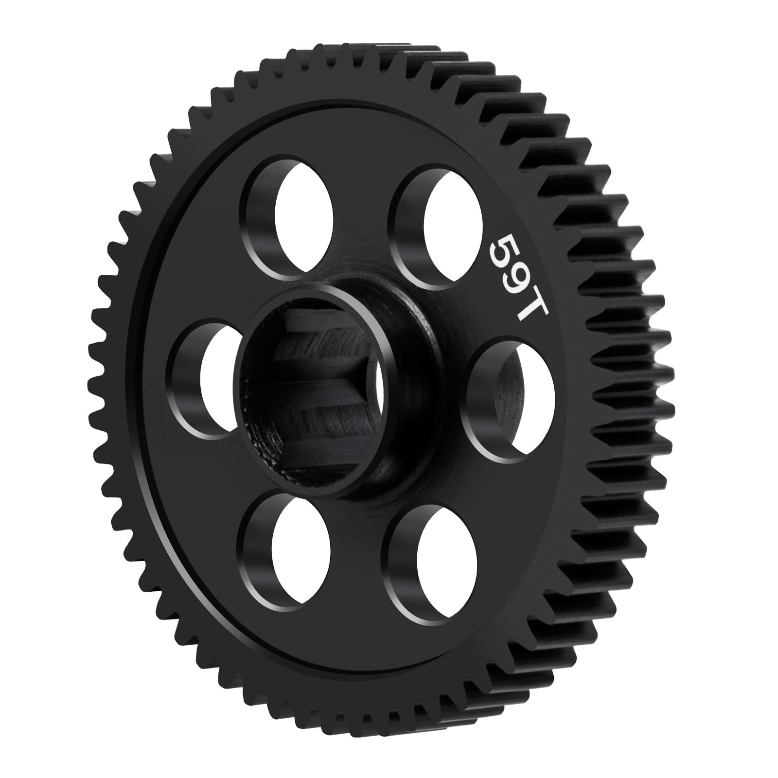 BRKRC Steel Main Gear RC 59T 0.5M Spur Gear for ARRMA 1/18 Granite Grom Typhon Moiave Grom Desert Truck RC Upgrade Accessories