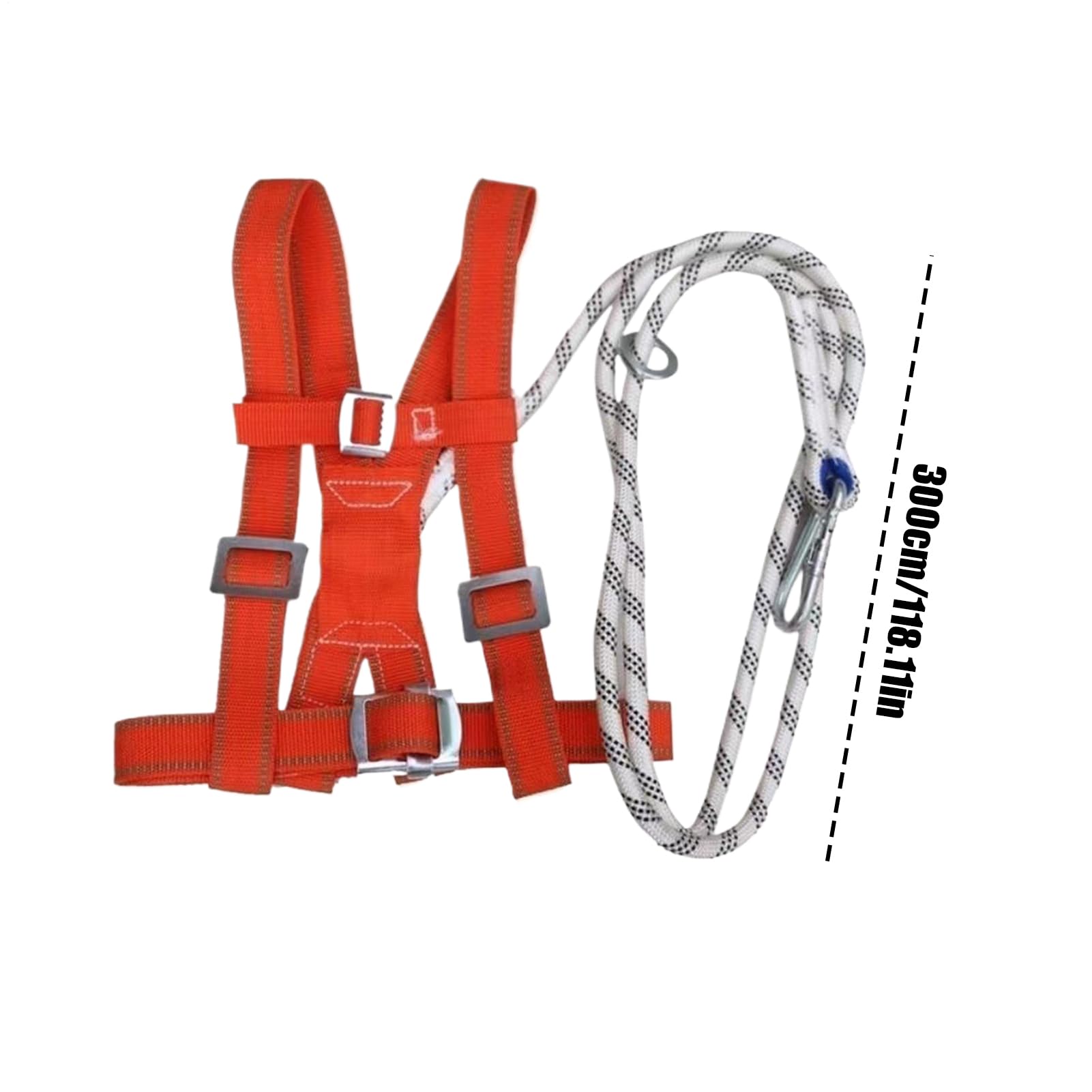 Imbracatura per Edilizia - Attrezzatura Di Sicurezza Regolabile, Imbracatura Edile Protezione Anticaduta, per Manutentori Magazzino, Pulitori Finestre, Arrampicatori, Elettricisti