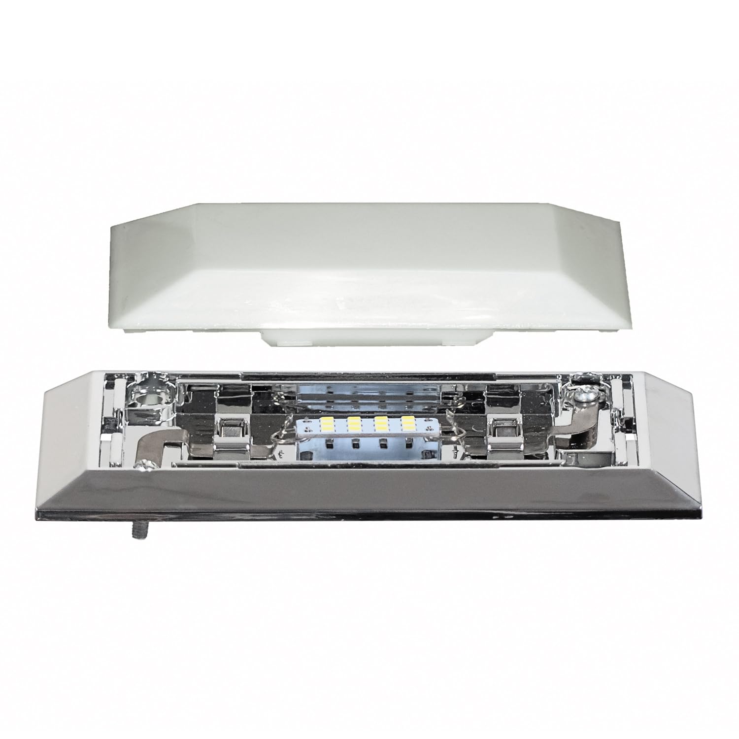 Compatible/Replacement For Dome Light Lens Bezel Kit 1971-79 Mustang, Torino, Ranchero, Cougar, Comet, Bronco, F100 (EBD1AZ-13783KT)