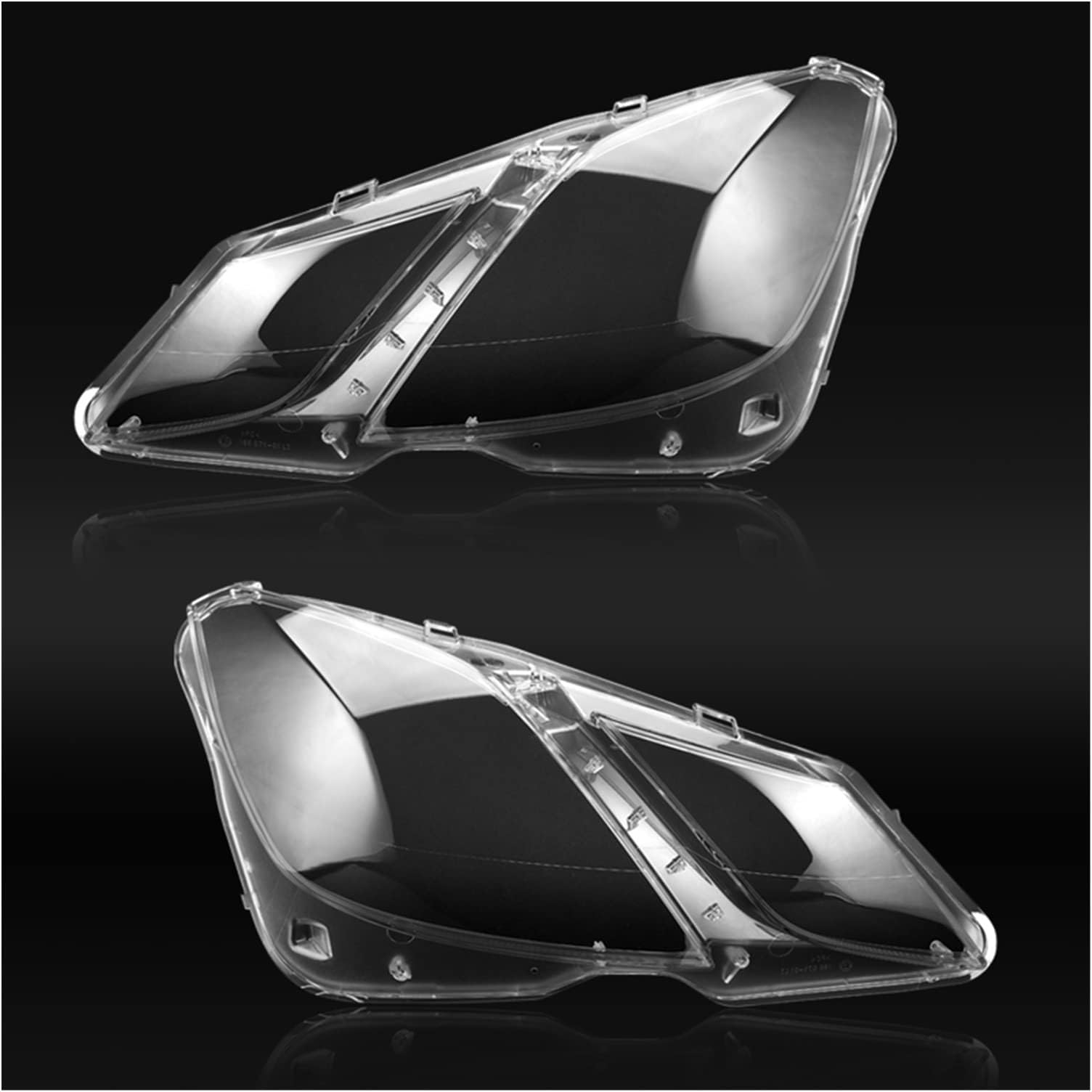 Front Lamps For Benz W207 E-Class Coupe E200 E260 E300 E350 2009 2010 2011 2012 Front Lamp Shade Headlight Mask Shell Transparent Cover Lens Head Lights Assembly (Color : Pair)