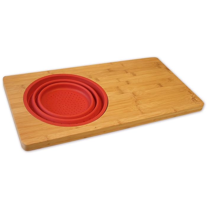 Buy Island Bamboo Kitchen Cutting Board Over the Sink Cutting Boards