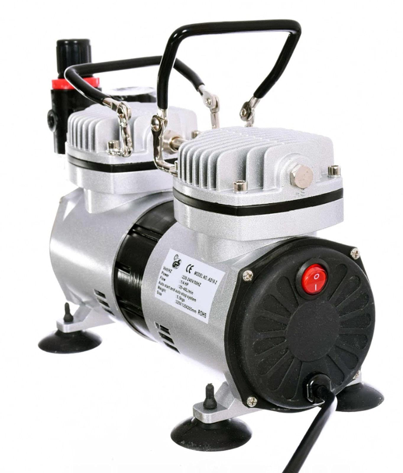 Compressore leggero per aerografo compressore riduttore di pressione due cilindri
