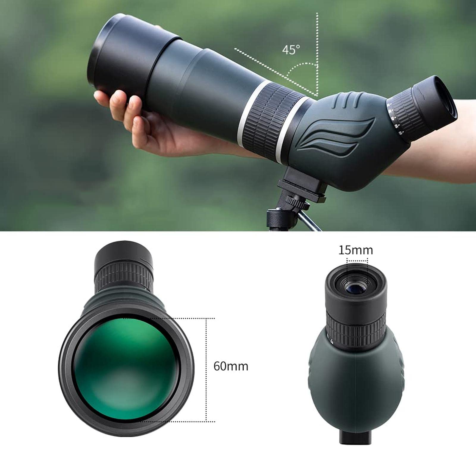 フィールドスコープ　　20-60x60 Amazon.co.jp: フィールドスコープ 単眼鏡 20-60X60 高倍率ズーム BAK4