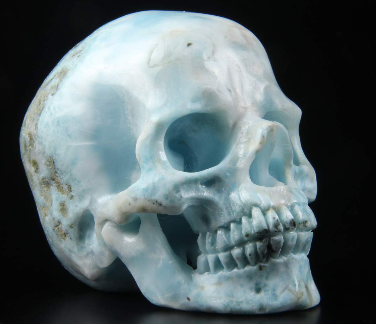 Amazon.co.jp: Skullis 2.7-3.0インチ ラリマークリスタルスカル、超