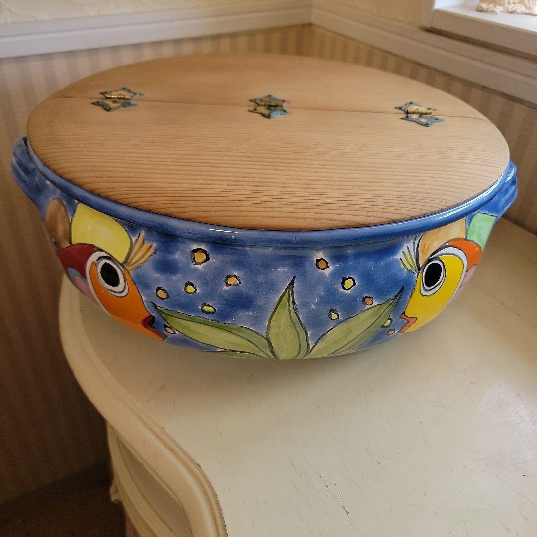 イタリア製　パルッカ　特大の深皿　大型鉢　ふた付き　希少　ヴィンテージ Amazon.co.jp: イタリア陶器 パルッカ 特大の深皿 大型鉢 ふた付き