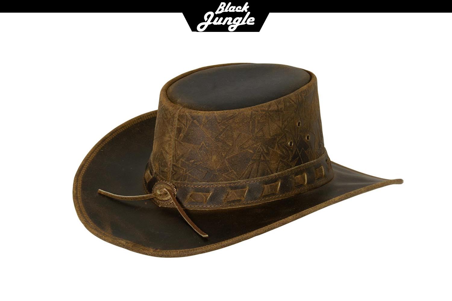 Black Jungle Altus - Sombrero de Piel de Estilo Occidental, Sombrero de Vaquero, Tan, XL