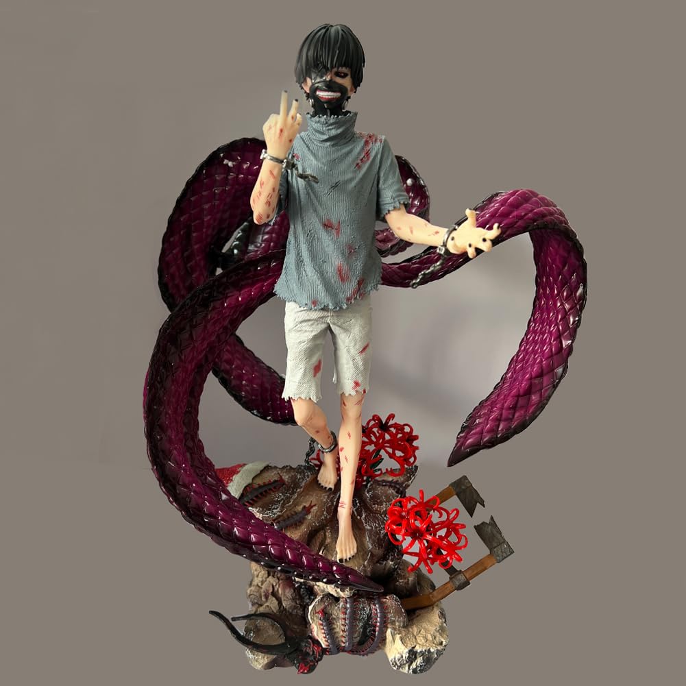 Anime Figur Modell 35cm Anime Kaneki Ken Actionfigur PVC Sammlerstück Modell Statue Desktop Dekorationen Ornamente Manga Geschenke