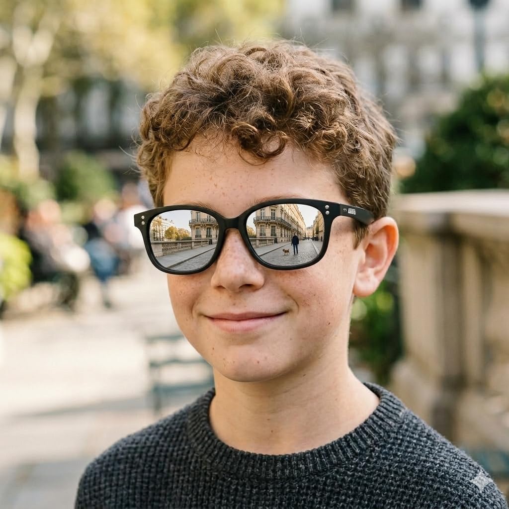 Polarisierte Sonnenbrillen für Teenager, UV400, verspiegelte Gläser, matter Rahmen für kleine Gesichter, Fahren und Outdoor, 2 Stück