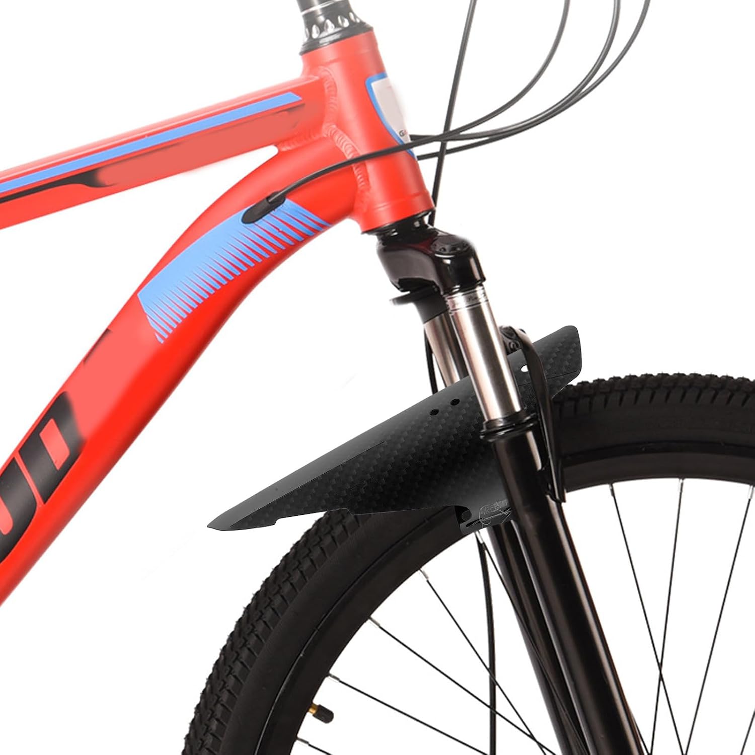 Didiseaon Bicycle Mud Guard Adjustable Black Plastic Fenders for Bike Tire | Tool Free Installation, Blocks Mud and Water, Bend and Pressure Resistant