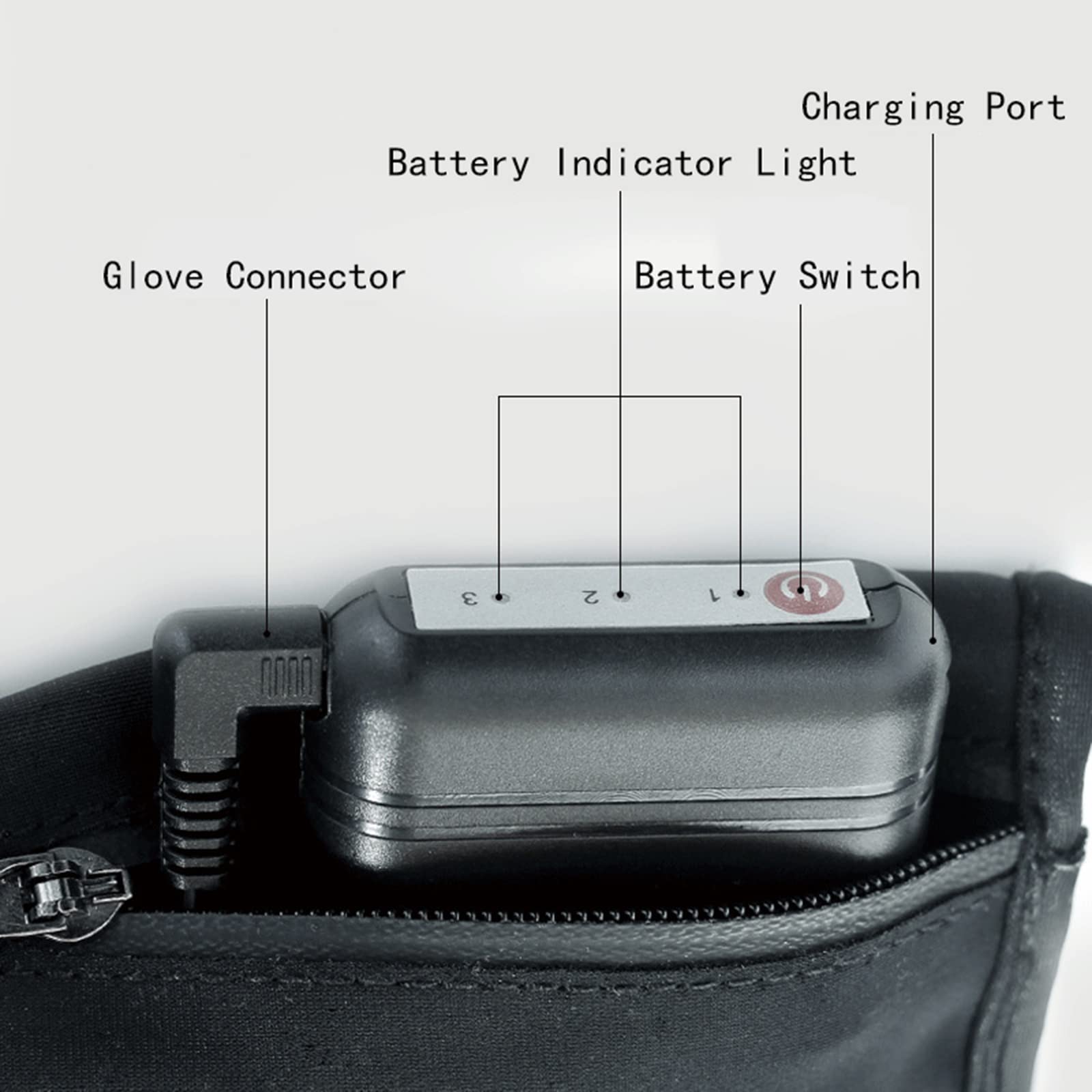 CHEWYNP Guanti per Bici elettriche - Guanti riscaldati a Batteria da 7,4 V per Uomini e Donne, Motociclisti, Ciclismo, Equitazione, Caccia, Pesca, Campeggio, Escursionismo, Guanti da Sci d