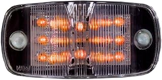 Maxxima M23015YCL Amber 4" LED Clear Lens Combination Clearance Marker Light