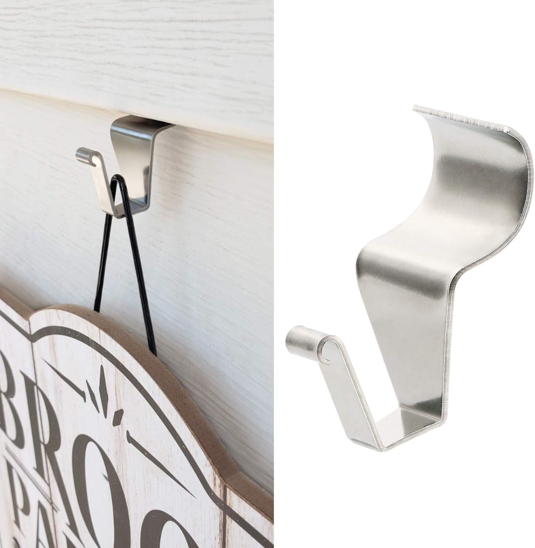 Vinyl Siding Hooks, (8 Pack) No Drilling Siding Clips for Hanging Outdoor Decorations and String Lights, Reusable Heavy-Duty Wreath Hangers for Hanging Front Porch Patio Decor