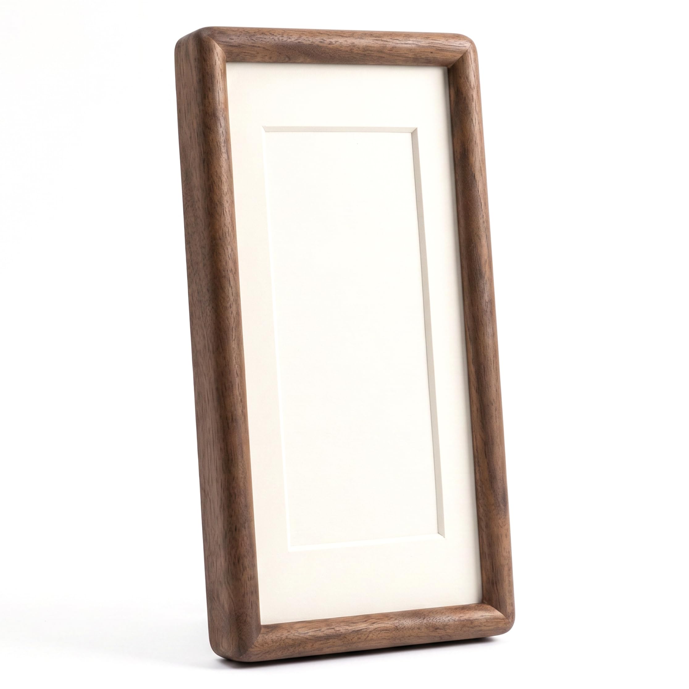 Xoeryoy Wood Picture Frames, 12x4in Walnut Frame Mortise-and-Tenon Wood Frame for DIY Photos/Drawings/Calligraphy, 9.4x2.4in Inside
