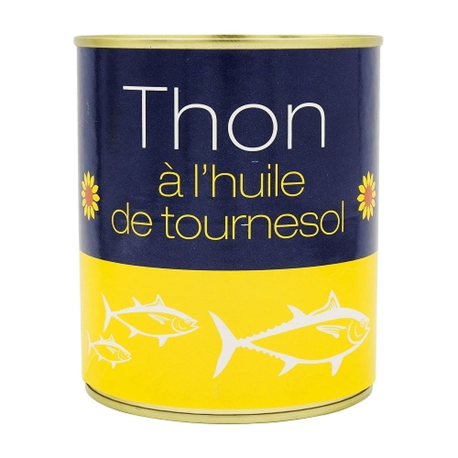 Thon entier à l'huile de tournesol - Boîte 800g