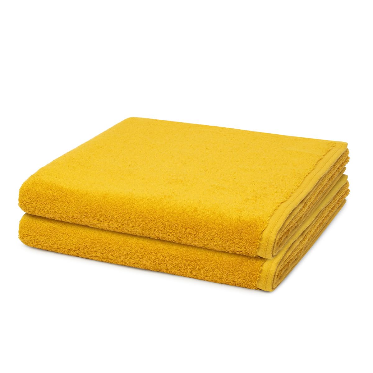 Vossen - 2 teiliges Frottier-Set - Vegan Life (2 X Duschtuch im Set) - 580 g/m2 - Baumwolle - Frottee - saugstark - weich und flauschig - Salamander