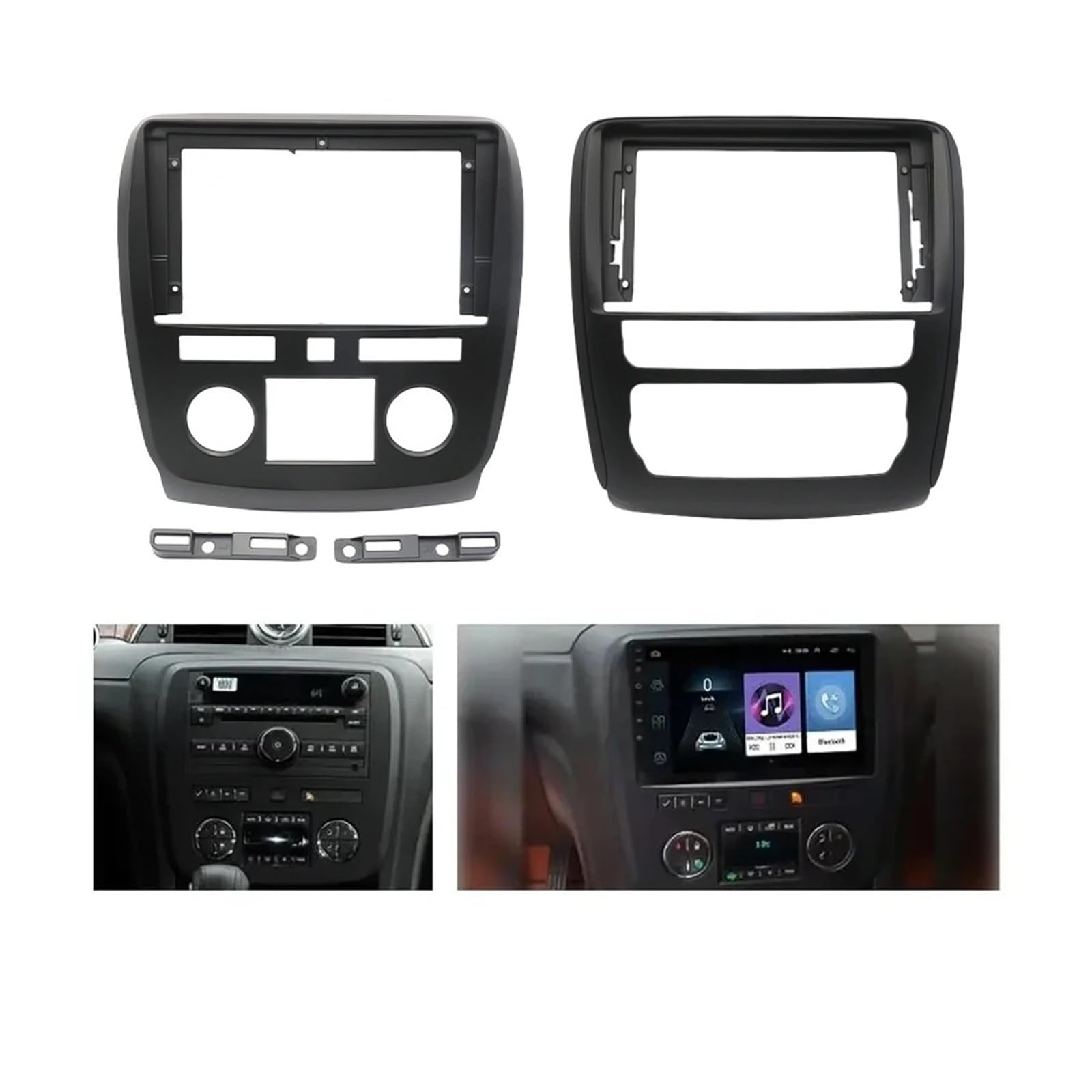 Mascherina Autoradio Cornice Stereo per Buick per Enclave 2006-2018 9 Pollici Android Car Radio Fasce Lettore Stereo 2DIN unità Testa Dash Telaio Pannello Installazione Trim