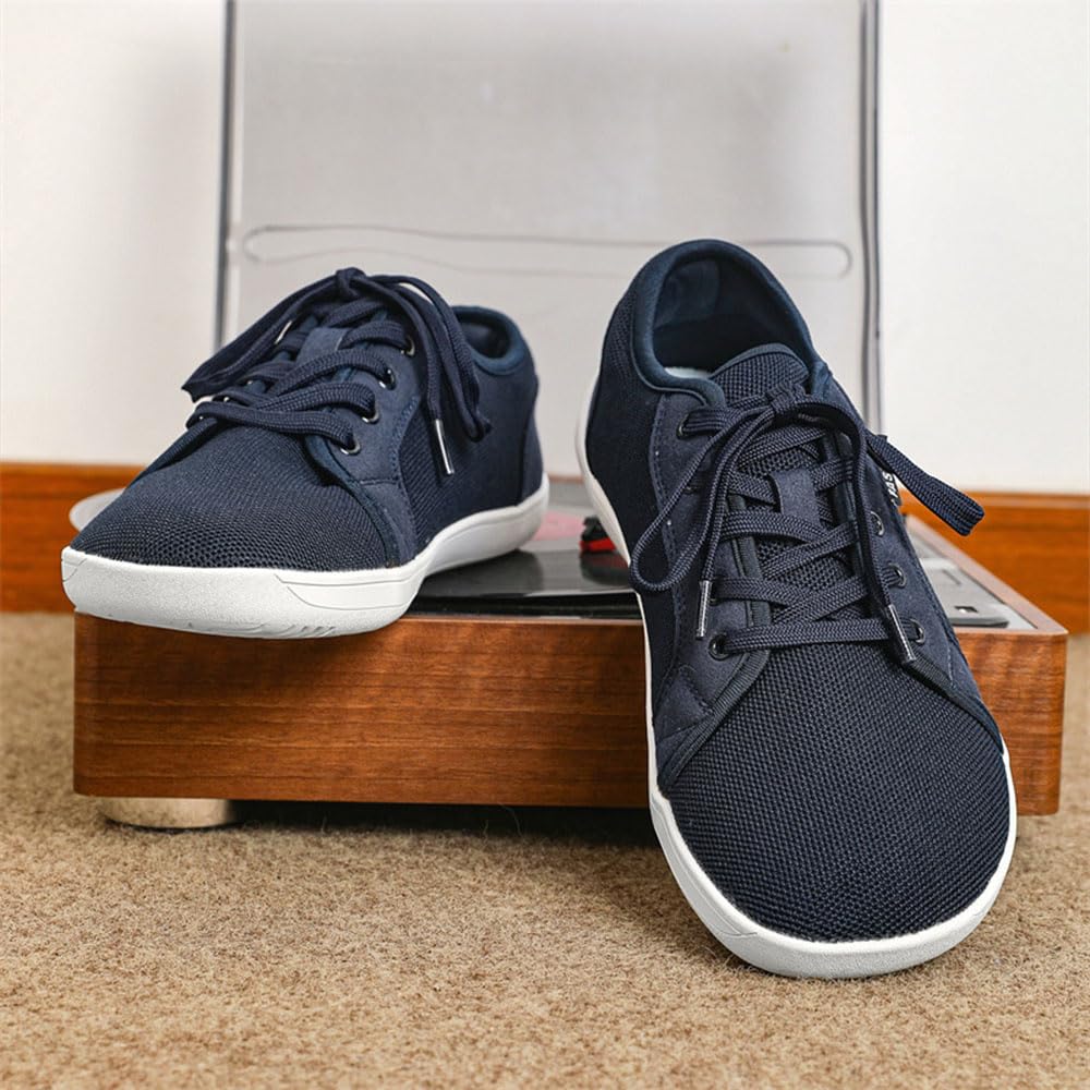 Zapatillas Barefoot Hombre Verano Transpirables Zapatillas Minimalistas Barefoot Hombre Casual Zapatillas de Trail Running Pies Anchos Ligeras Calzado Zapatos para Montaña Fitness 37-48 EU