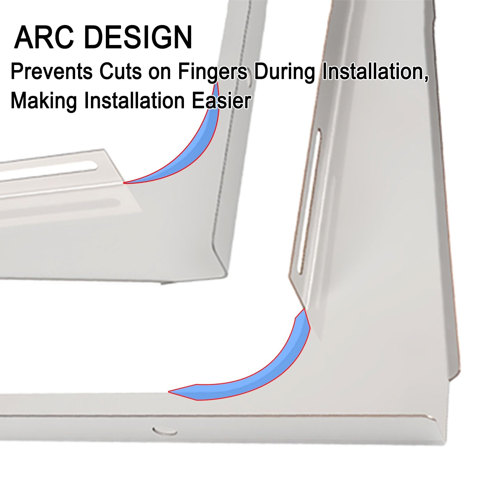 Staffe Condizionatore Esterno Acciaio Inossidabile, Staffe per Condizionatore Esterno, per Condizionatori Split o Condensatori, Supporta 300 Kg(45x40cm/18x16in)