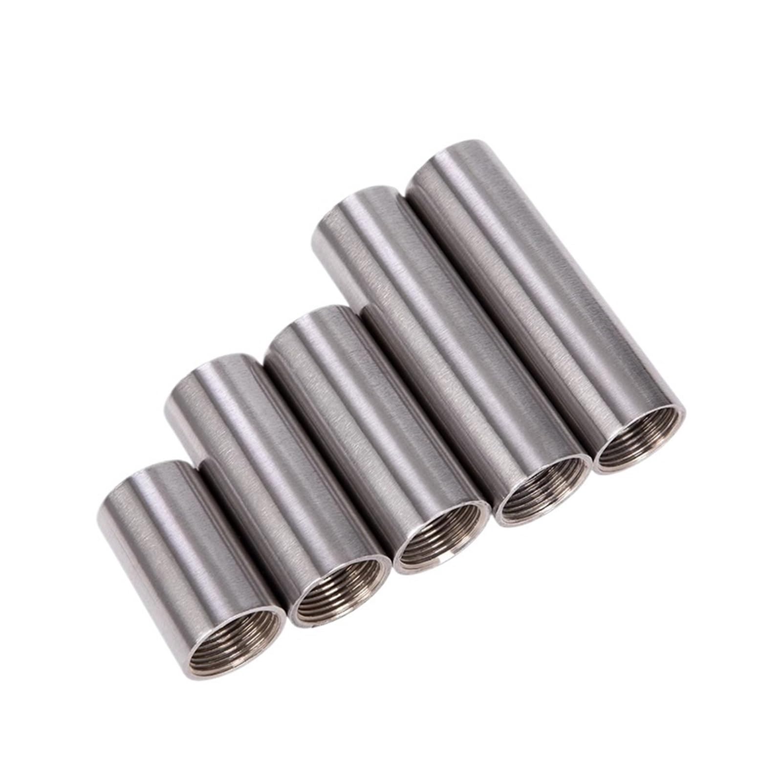 Devow Women's Thread-Length M10 M14 M16 M18 M20 M22 M27 Metric Thread Long Nipple 304 Stainless Steel Pipe Fitting Connector Adapter Coupler(M10x1-L 20Mm)