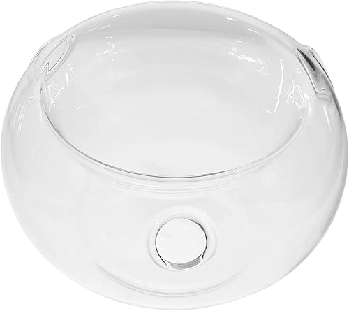 Kichvoe Recipientes de alimentos cocina hielo seco tazón de inmersión frío tazón de servir helado tazón de vidrio tazón de hielo multifuncional