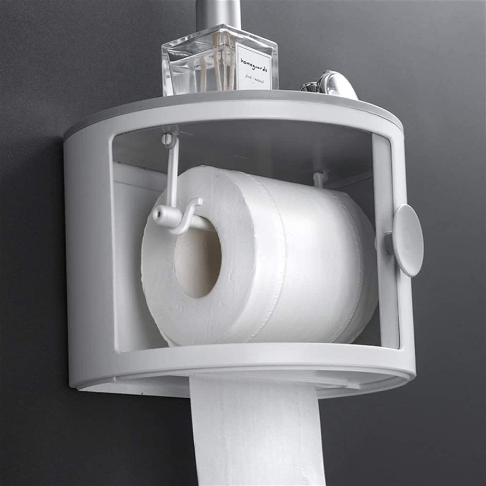 HLTYGWX Portarrollos de Papel higiénico Estante de Papel higiénico Estante de Almacenamiento montado en la Pared Champú Organizador de cosméticos Titular Accesorios de baño para el hogar, Soporte de