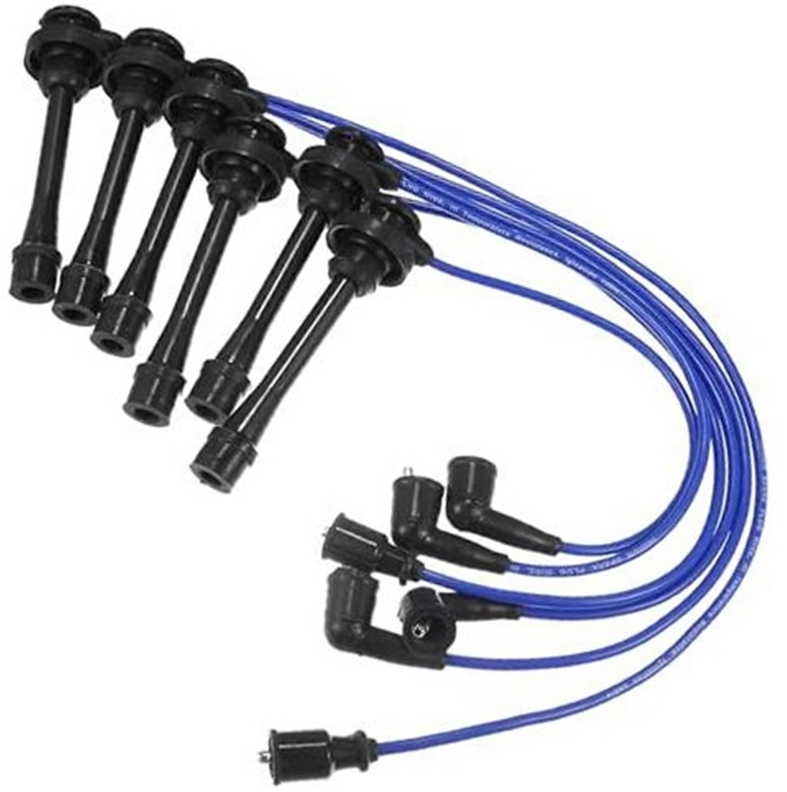 Przewody cewek zapłonowych do świec zapłonowych, kabel 5 mm, do Mitsubishi, Montero Sport Montero 3.5L 3.0L 1997-2008 nr MD338249 Opakowanie 6 szt. Przewód zapłonowy do samochodów