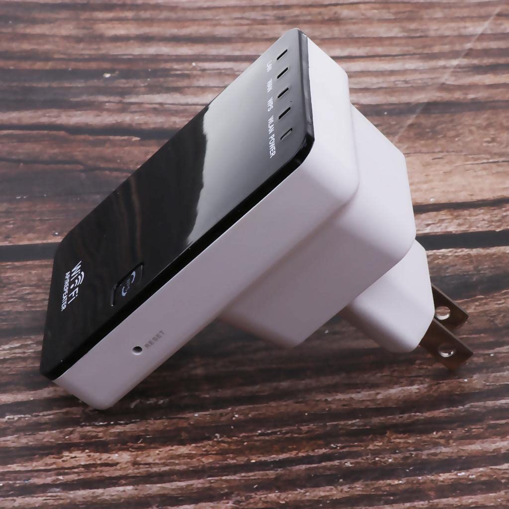300mbps wireless wifi repeater signal booster double ports extender us plug