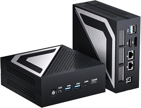 Thdeukoty AI Mini PC, Intel Ultra 9 185H16C/22T,32GB DDR5 1TB M.2 NVMe SSD, Mini Computer with WiFi 7 BT5.4/Dual 2.5G LAN/USB 4.0/HDMI/DP/8K/Windows 11 Pro, Desktop Computer
